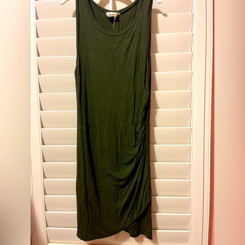 Beautiful bodycon dark green dress
